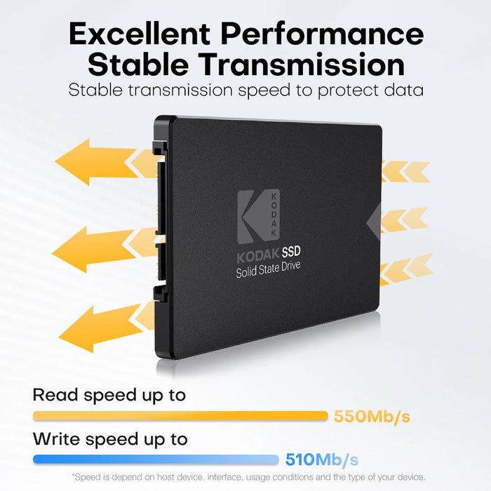 Kodak 128gb 1tb Ssd X130 Pro Sata3 2.5 6gbs Hdd For Laptop / Desktop