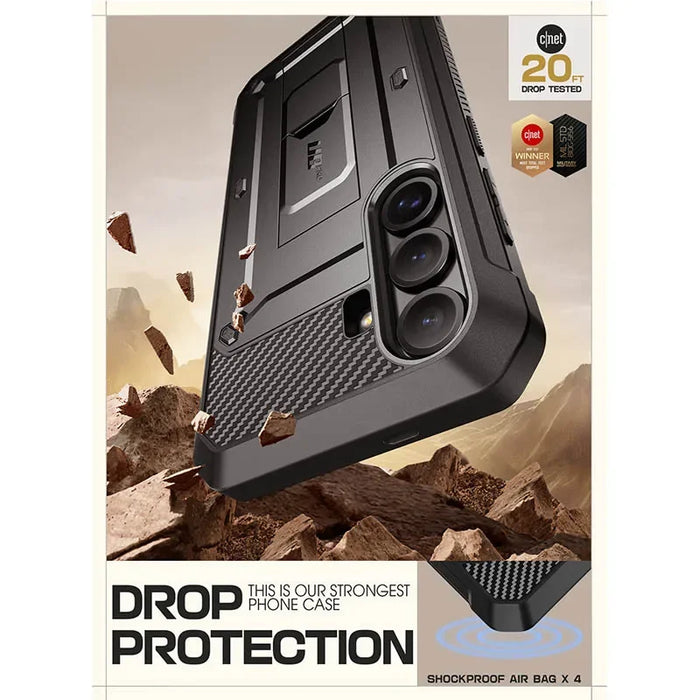 For Samsung Galaxy S25 Ub Pro Rugged Case With Built-In Screen Protector & Kickstand