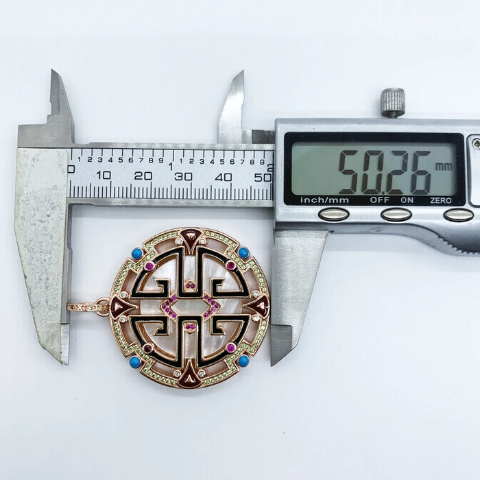 925 Sterling Silver Ethnic Pendant 2022 Spring New Design For Women