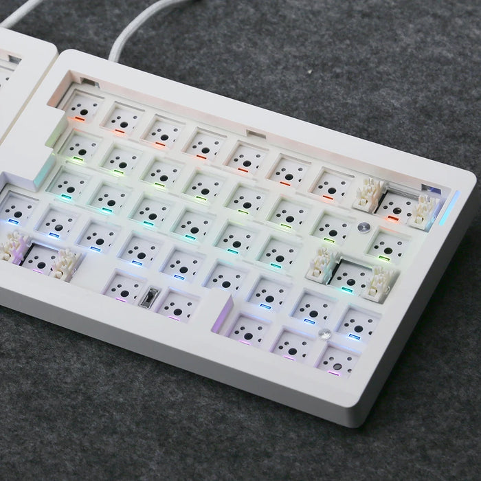 Gmk70 Separate Mechanical Keyboard Kit 3-Mode Wireless Bluetooth Ergonomic Keyboard Hot Swappable Gasket Keyboard Kit For Pc