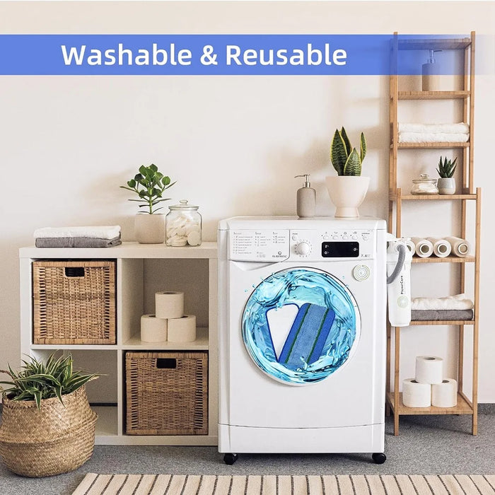 6 Pack Deep Clean Pads For Bona Family Of Mops Washable & Reusable Microfiber Cleaning Pad For Hardwood And Multi-Surface