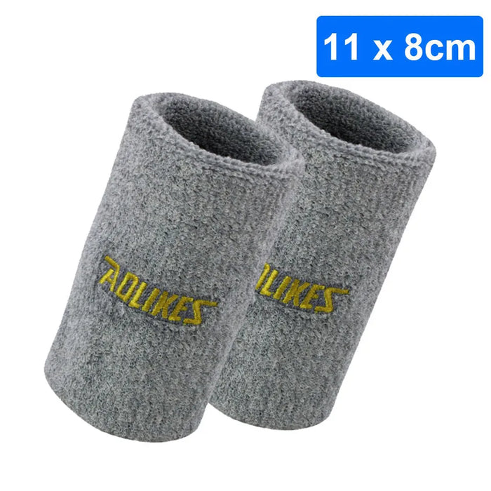 Pair of Moisture Wicking Sports Wristbands For Men & Women Tennis Basketball Running
