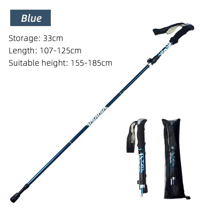 Portable Foldable Trekking Pole For Nordic Hiking
