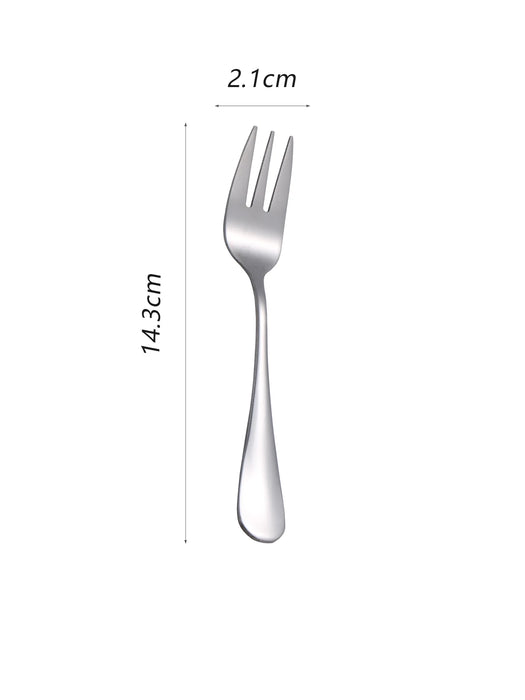 4 Piece Fruit & Dessert Fork Set For Delicate Cakes