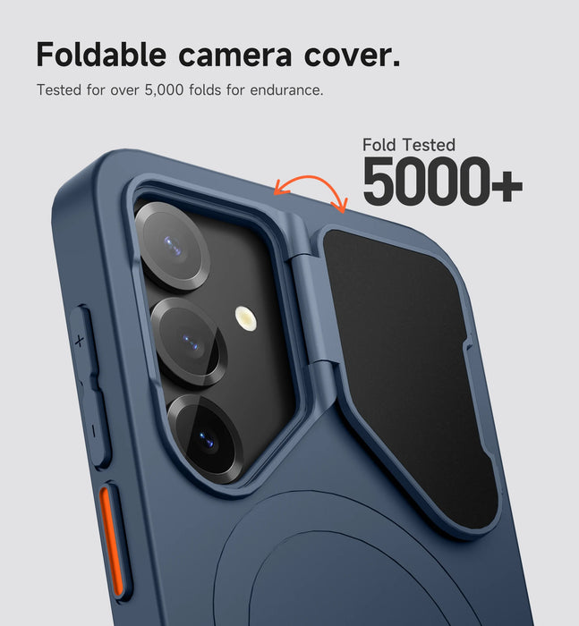 For Samsung Galaxy S25 Ultra S25+ Magnetic Shockproof Bumper Protective Case With Camera Protector Adjustable Metal Kickstand