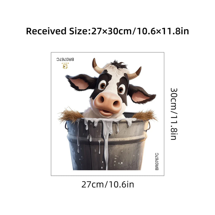 Adorable Cow Wall Sticker For Kids Room Decor
