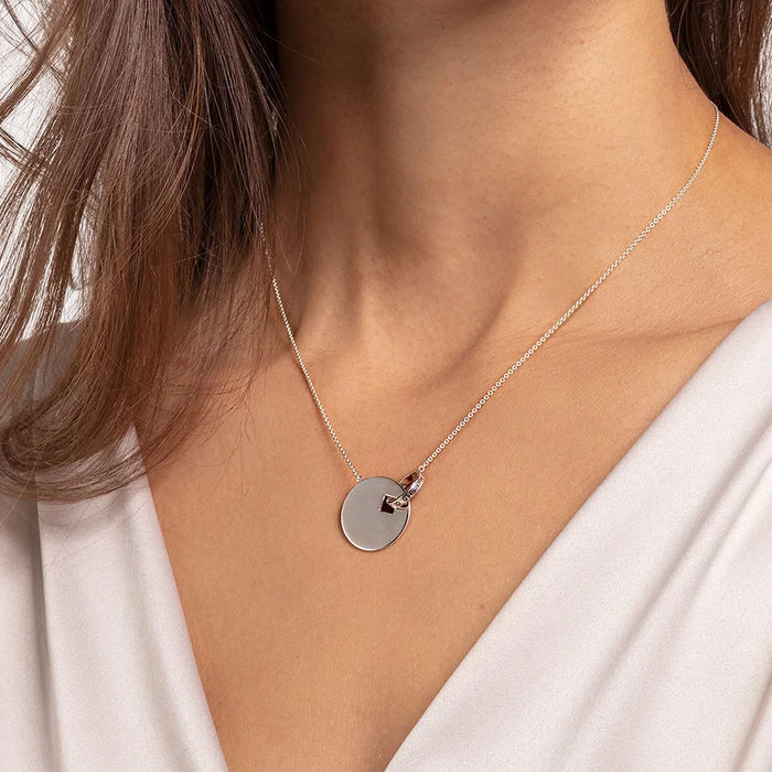 925 Sterling Silver Forever Together Necklace & Earring Set Romantic Gift For Women