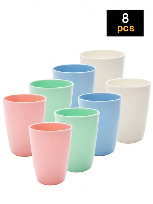 4 / 11 Piece Colourful Reusable Plastic Cups Perfect For Camping & Picnics Easy To Clean & Dishwasher Safe