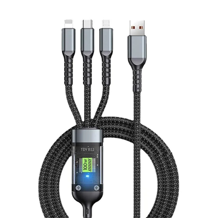 3 In 1 Fast Charging Cable For Phone / Android / Tablet