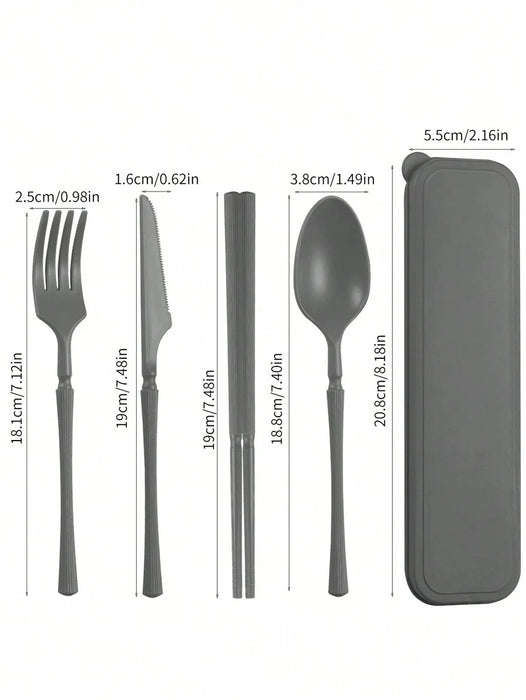 Reusable Plastic Tableware Set For Picnics Camping And Students