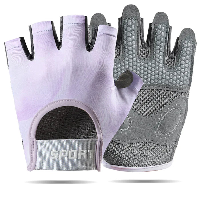 Breathable Fingerless Gym Gloves For Men & Women Training & Weightlifting