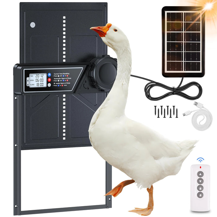 Timer Solar Chicken Coop Door Anti Pinch & Durable