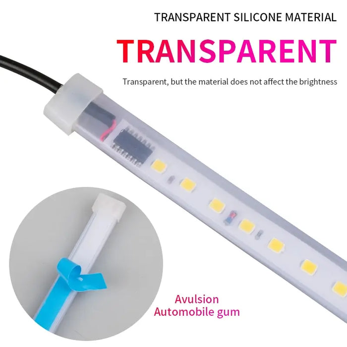 120Cm Led Car Door Atmosphere Light Strip 2Pcs