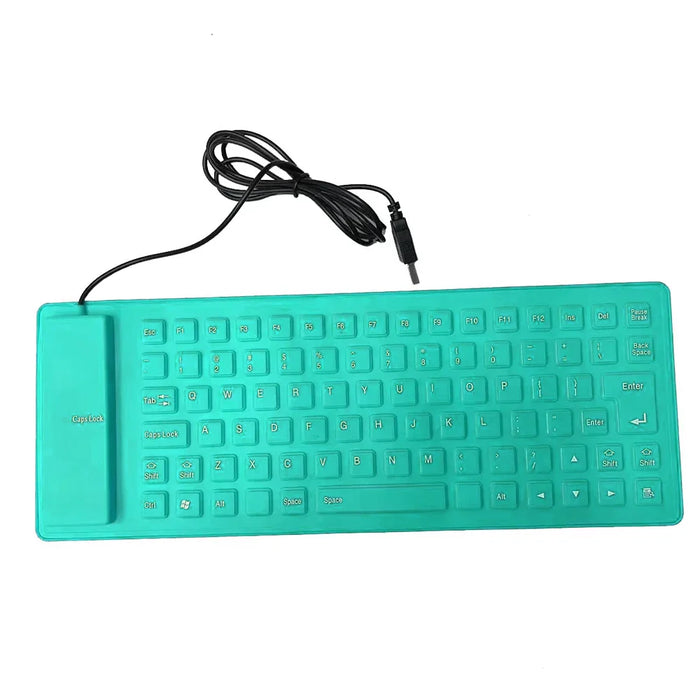 Flexible Waterproof Gaming Keyboard 85 Keys Usb Wired Foldable For Macbook