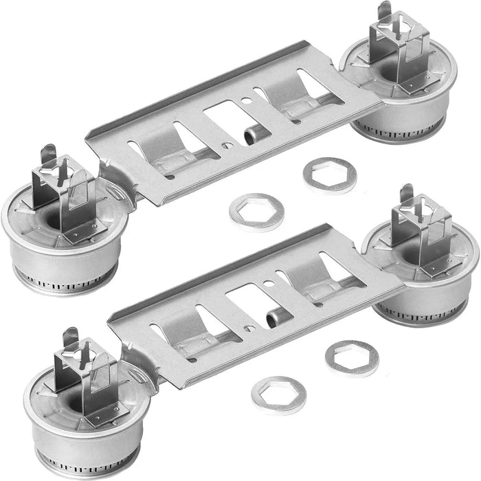 2 Pack Wb16K10026 Wb29K17 Double Burner Assembly Compatible With Ge Kenmore Hotpoint Ranges 868697 Ap2633210 Wb16K10003