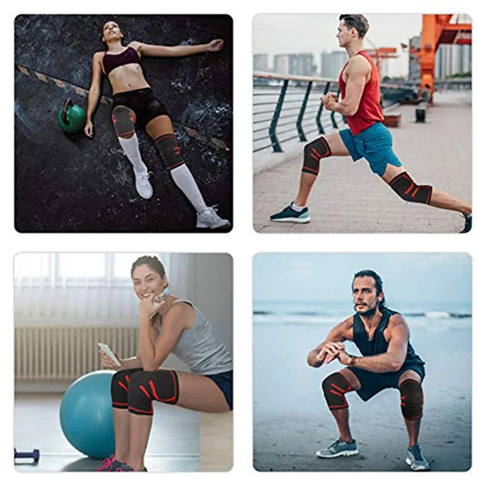 Compression Knee Sleeve For Men & Women Ideal For Weightlifting Running & Sports