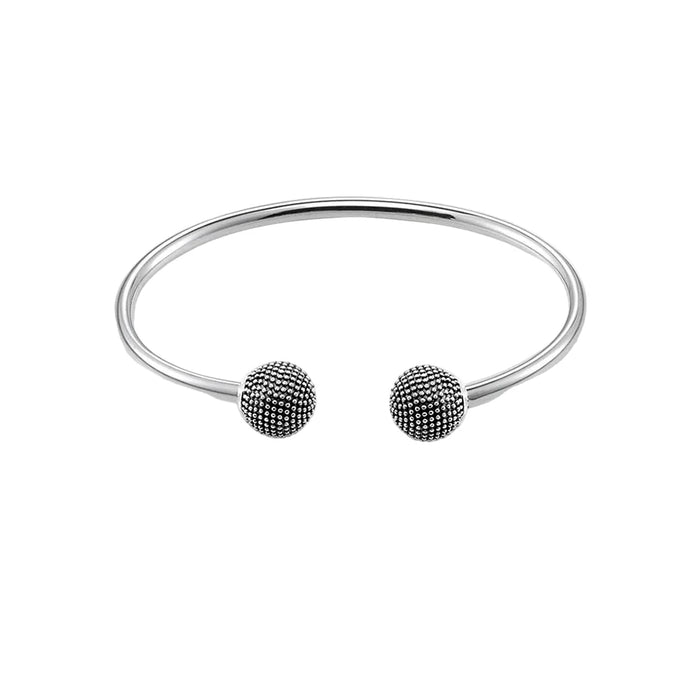 925 Sterling Silver Kathmandu Europe Style Karma Bangle