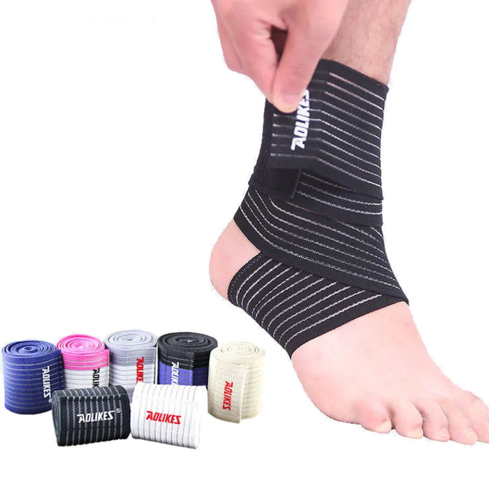 Pro Sports Ankle Support Wrap Elastic Bandage For Gym Protection