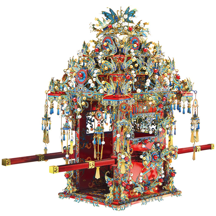 Chinese Style Kingfisher Bridal Sedan Puzzle Kit