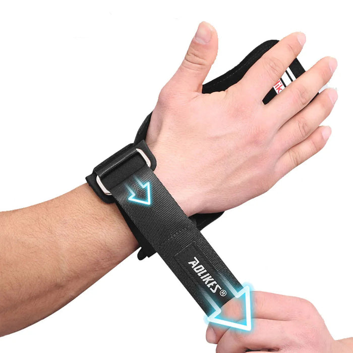 Powerlifting Wrist Straps With Palm Padding Deadlift & Heavy Lift Support