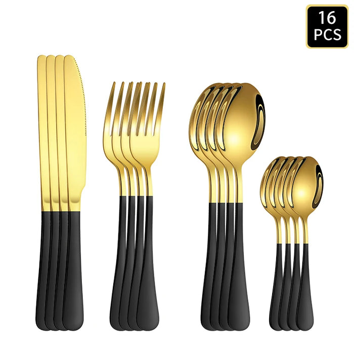 4 / 6 / 16 / 24 Piece Stainless Steel Cutlery Set For Home Restaurant Hotel Party