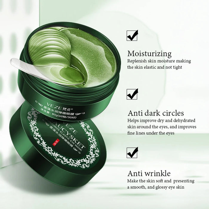 60 Piece Gold Crystal Collagen Eye Mask For Dark Circles & Bags