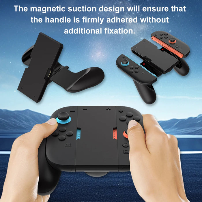 Controller Hand Grip For Switch 2 Joy-Con Controller Charger Chargeable Stand Abs Gamepad Support Bracket For Switch 2 Joy-Con