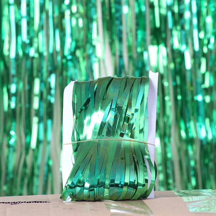 Party Favors Wedding Decoration Party Supplies Photozone Rain Tinsel Foil Curtain Birthday Party Wall Drapes Photo Zone Backdrop