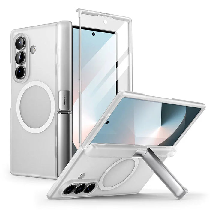 For Samsung Galaxy Z Fold 7 Cosmo Full Protective Hinge Protection Magnetic Case With Magsafe Stand & S Pen Holder