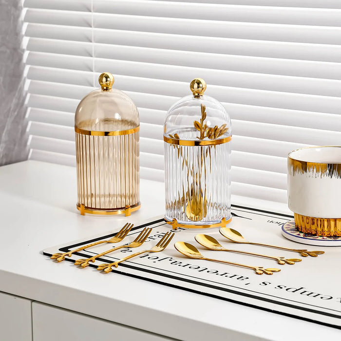 7 Piece Stainless Steel Fruit Fork Set With Storage Box