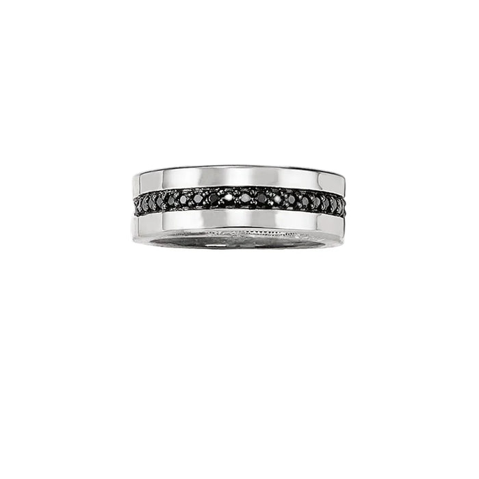 925 Sterling Silver Eternity Band Ring European Style For Men & Women