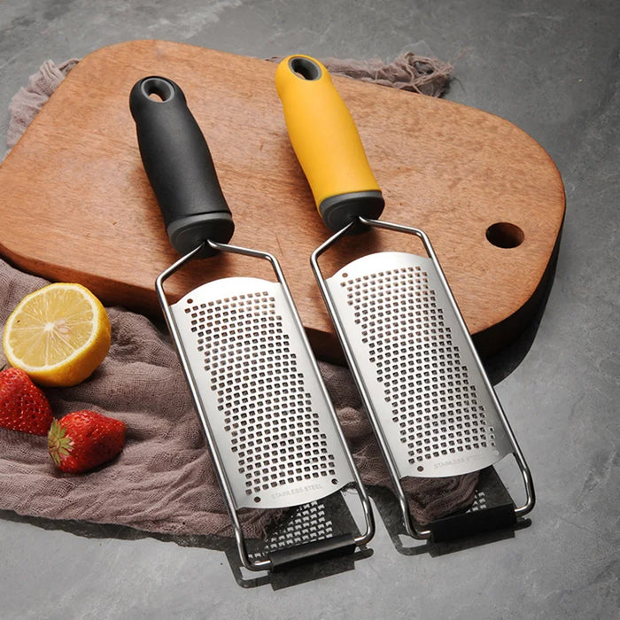 Stainless Steel Cheese Grater With Long Handle