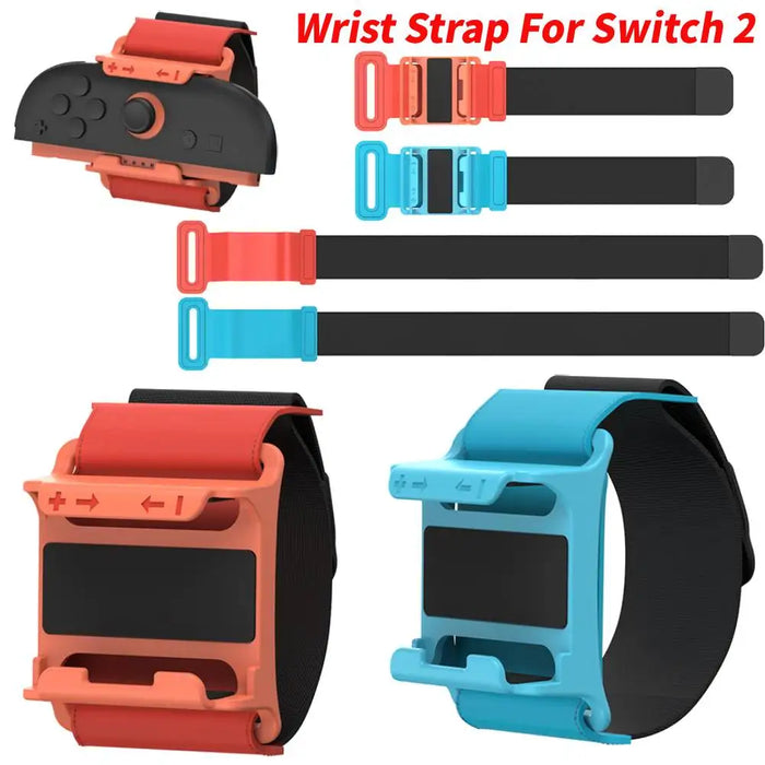 Wrist Dance Band For Switch 2 Elastic Dance Strap Game Handle Holder Adjustable Game Bracelet For Switch 2 Joy-Con Accessories