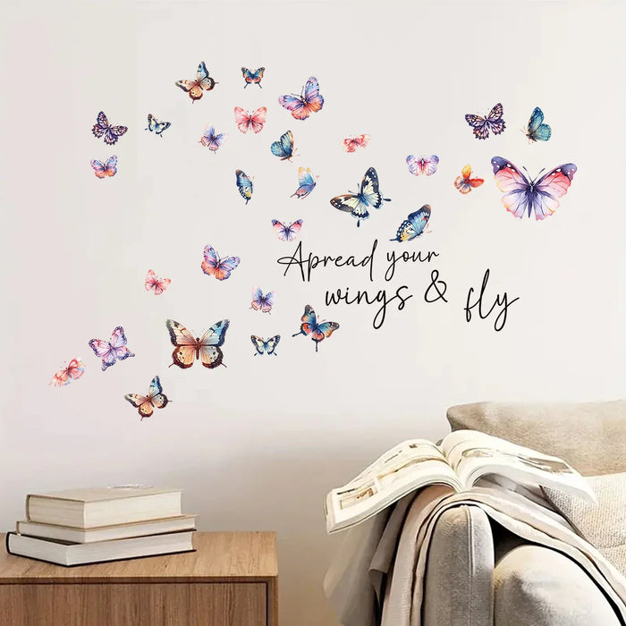 Colourful Butterfly Wall Stickers For Home Decor