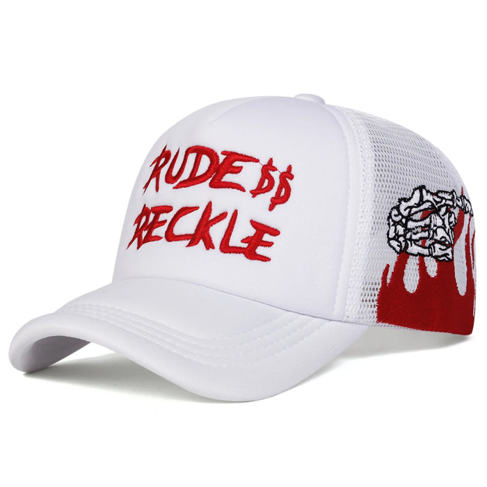 Rude Reckle Embroidered Baseball Cap Unisex Sun Hat