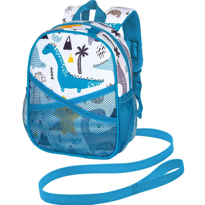 9.5 Inch Baby Dinosaur Backpack With Removable Leash