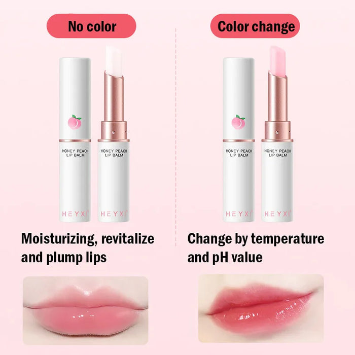 Peach Lip Balm Colour Change Plumper Moisturizer