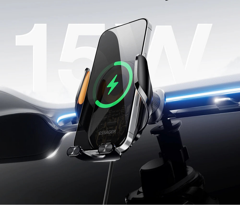 15W Magnetic Wireless Car Charger For Macsafe 15W Cooling Stand Holder For Iphone 16 15 14 13 12 Pro Max Xiaomi Samsung