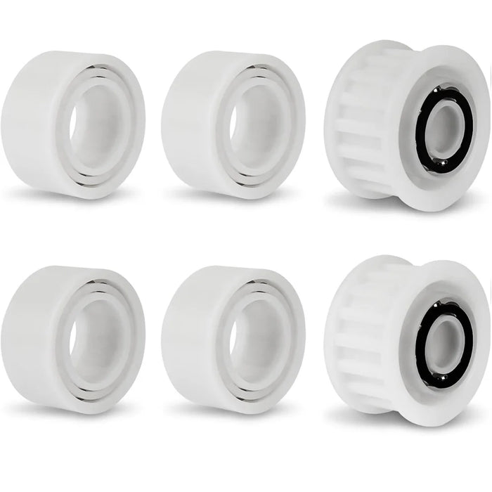 Automatic Robotic Pool Cleaner Replacement Parts Guide Wheels 4 Pack With 2 Pack Pulley Gears 3884997-R6 For Maytronics Dolphin