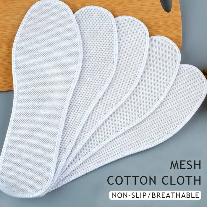 3 Pairs Cotton Linen Insoles Breathable & Comfortable