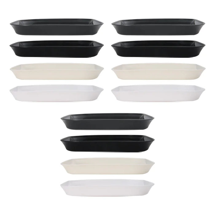 4 / 8 / 12 Piece Reusable Plastic Snack Plates Bone Shaped Design For Easy Snacking
