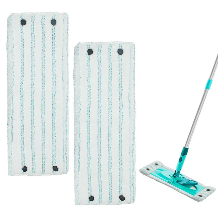 6 Pieces Replacement Wet & Dry Flat Mop Cloth Microfiber Mop Pad Accessories For Leifheit Floor Mop