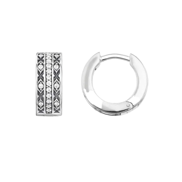 925 Sterling Silver Creole Hoop Earrings Ethnic Asian Ornaments Fine Jewelry For Women And Men