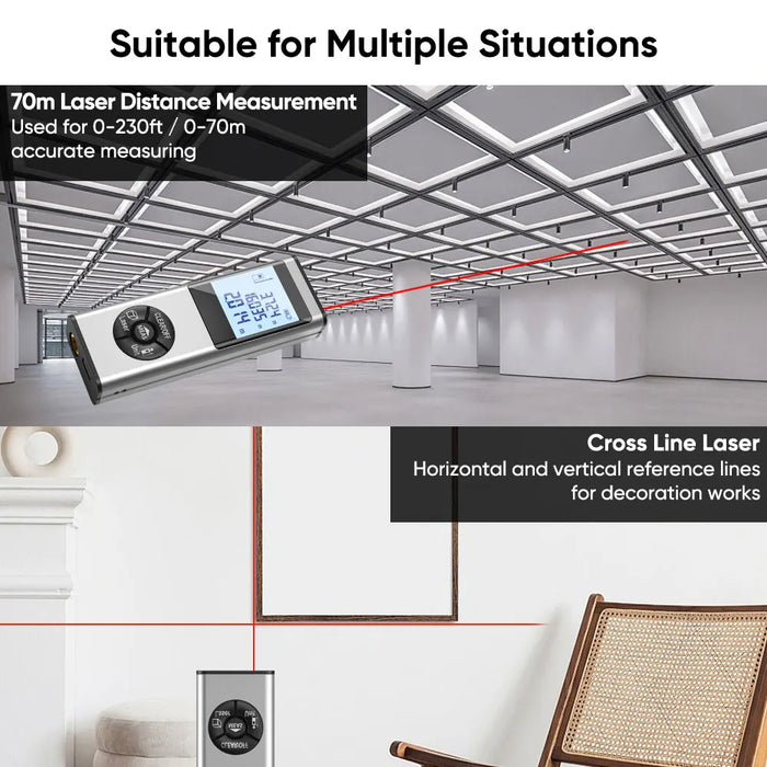 70M Rechargeable Laser Distance Meter