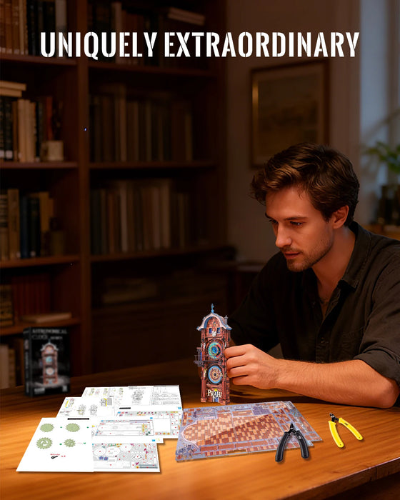 Adult 3D Astronomical Clock Puzzle Kit For Home Decor & Gifts