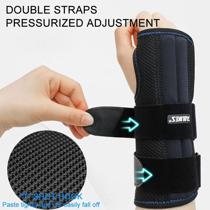 Adjustable Carpal Tunnel Wrist Brace Night Support With 3 Stays