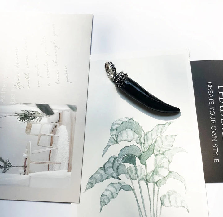 925 Sterling Silver Rebel Punk Tooth Skull Pendant Fine Jewelry For Men & Women