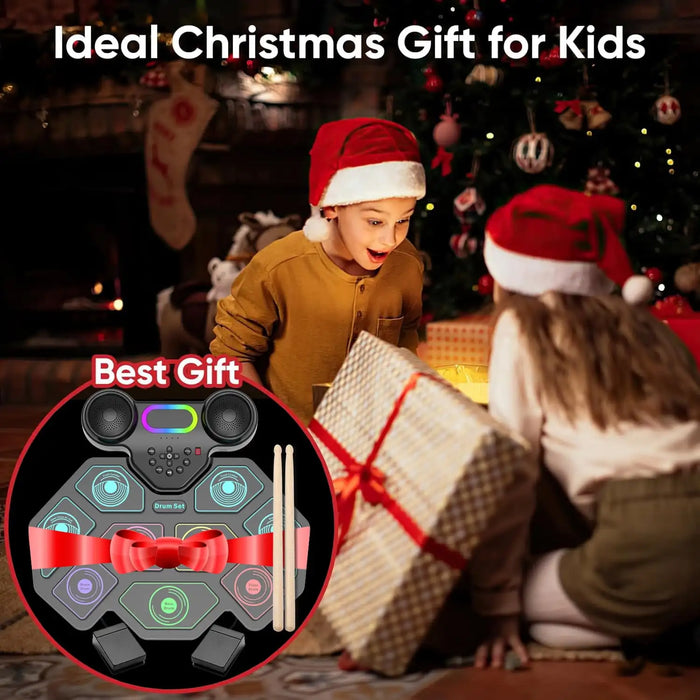 Portable Electronic Drum Set For Kids & Adults 9 Pads With Headphone Jack & Speaker