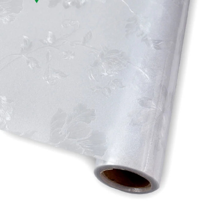 Frosted 3D Flower Window Film - Non-Adhesive Uv Protection For Home Bathroom Office