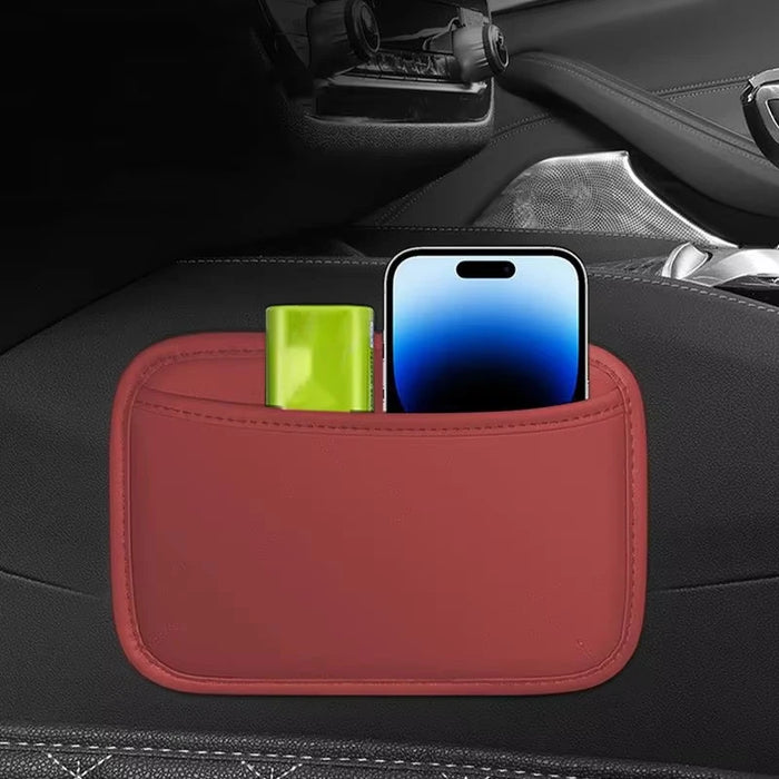 Car Storage Pocket Organizer Self Adhesive Sticky Seat Back Side Door Phone Purse Card